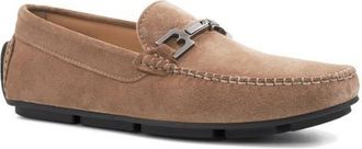 Bruno Magli Taso Bit Driving Loafer in Taupe Suede at Nordstrom, Size 10.5