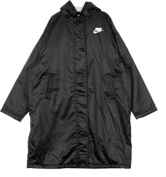 Nike Sportieve Lange Parka - Dames - Regenjassen - Zwart - S - Polyester - Fitness