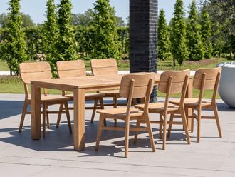 Bellagio la vita attrattiva Bellagio Omodeo/Buxton 220cm dining tuinset 7-delig
