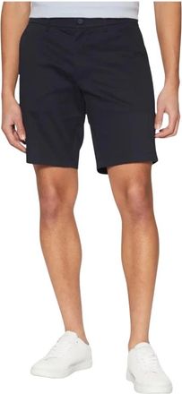 Calvin Klein Slim Stretch Shorts - Heren - Korte Broeken - Blauw - W29 - Katoen - Korte Broeken