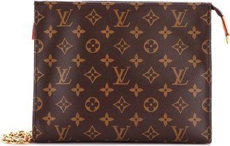 Louis Vuitton Brown Monogram Canvas Toiletry Pouch On Chain (Authentic Pre- Loved)
