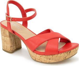 Kenneth Cole Reaction Reeva Platform Sandal in Red at Nordstrom Rack, Size 6.5