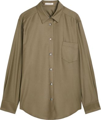 The Row The Row Pino Wool Shirt - Beige - 8 (UK12 / M)