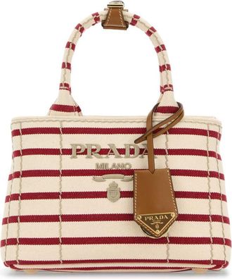 Prada Off White Jardiniere Tote