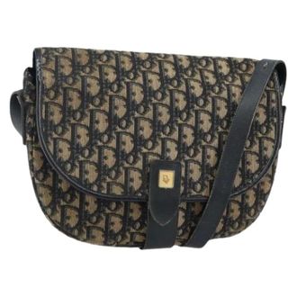 Dior Pre-owned Cross Body Bags, female, Multicolor, Size: ONE SIZE Pre-owned Canvas Shoulder Bag
