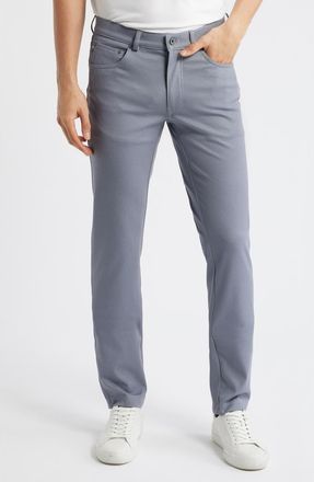 Brax Chuck Hi Flex Fancy Modern Fit Five-Pocket Pants in Graphite at Nordstrom, Size 35 X 34