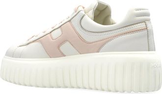 Hogan Womens H-Stripes Logo Sneaker White Leather