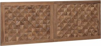 vidaXL Cabecero De Cama Natural Madera De Teca Maciza Vidaxl
