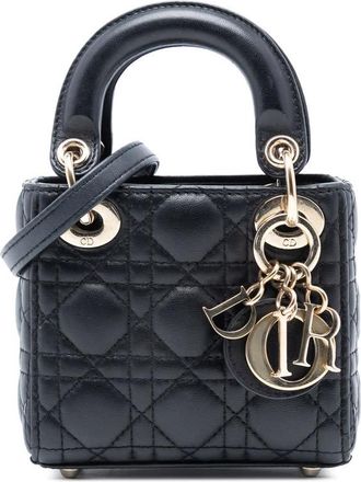 Dior Pre-owned Dior Micro Lambskin Cannage Lady Dior Ladies 15-MA-0222