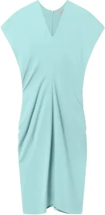 Stella McCartney midi-jurk met V-hals en drapering