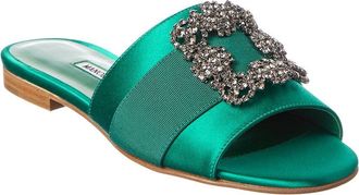 Manolo Blahnik Martamod Satin Sandal