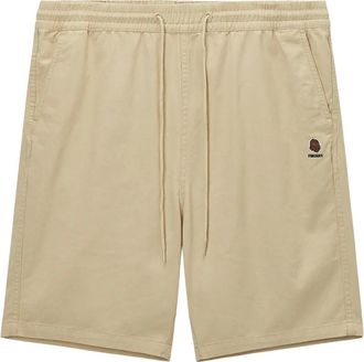 Fingercroxx Shorts con logo ricamato - Toni neutri