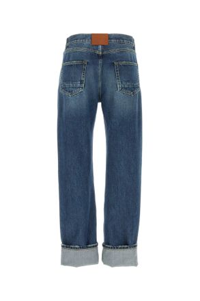 Alexander McQueen Bluewashed T Cotone Jean