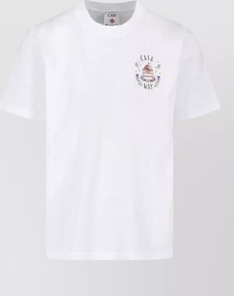Casablanca organic cotton logo print t-shirt