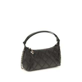 Tory Burch Quilted Nappa Leather Shoulder Bag - Black