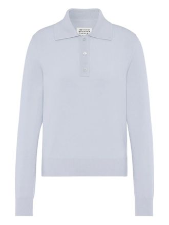 Maison Margiela buttoned waistcoat - women - Virgin Wool - M - Blue