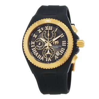 Technomarine Cruise Chronograph Quartz Black Mother of Pearl Dial Mens Watch TM-119016