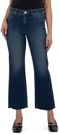 Kut from the Kloth Kelsey High Waist Raw Hem Ankle Kick Flare Jeans in Irreproachable at Nordstrom Rack, Size 16