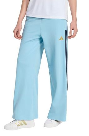 adidas Originals House of Tiro Wide Leg Track Pants in Icey Blue/Beige/Navy at Nordstrom, Size Xx-Large