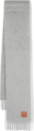Loewe Medium-Weight Mohair And Wool Fringed Scarf Accessories