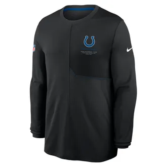 Nike Indianapolis Colts Sideline Coach Nike Mens Dri-FIT NFL Long-Sleeve Top in Black | 03B110JY98-B8B