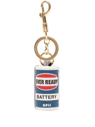 Anya Hindmarch Portachiavi Ever Ready Battery - Bianco