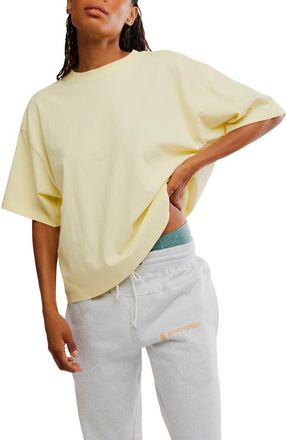 Free People FP Movement Tackle Cotton T-Shirt in Sunlit Yellow at Nordstrom, Size Medium