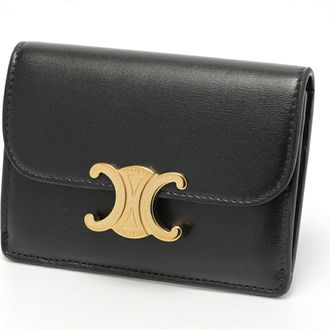 Celine Black Leather Coin Purse/Coin Case (Pre-Owned)