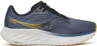 Saucony Mens Ride 18 Running Shoes In Dusk/pollen