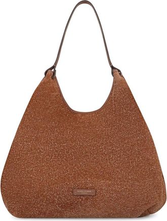 Gianni Chiarini Dua Su&egrave;de Handtas - Dames - Schoudertassen - Beige - ONE Size - Su&egrave;de - Tassen