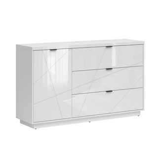 Petits Meubles Buf&eacute; 3 cajones 1 puerta paneles de madera revestidos de melamina