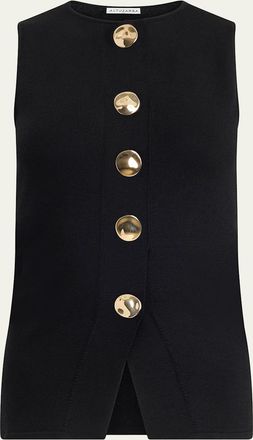 Altuzarra Happer Button-Front Top