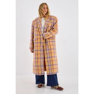NASTY GAL Single Breasted Tailored Coat in Multi at Nordstrom, Size 12