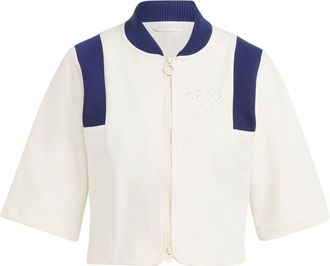adidas (WMNS) adidas Blue Version Crop Track Jacket Chalk White IB5793