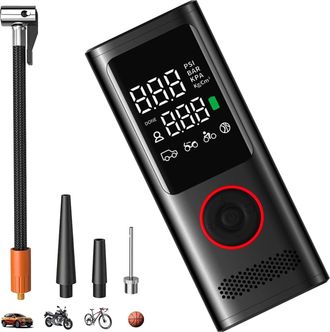 OEM Digitale Draadloze Autoband Luchtcompressor, Iluminaci&oacute;n Led, Man&oacute;metro, Hammervenster, Alta Eficiencia