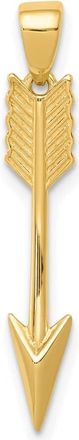 Diamond2Deal 14k Yellow Gold Polished 3-D Arrow Pendant