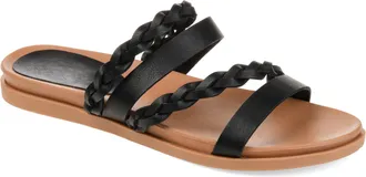 Journee Collection Women & apos;s Colette Medium and Wide Width Flat Sandals