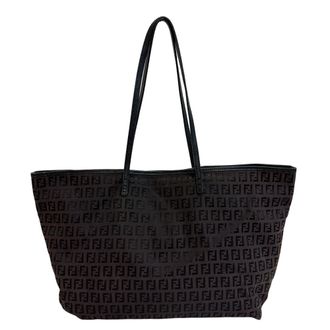 Fendi Brown Zucchino Tote Bag (Pre-Owned)