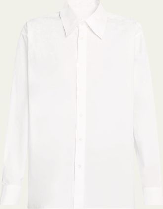 Maison Margiela Long-Sleeve Cotton Poplin Shirt