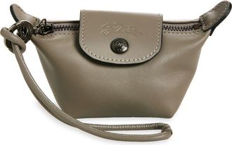 Longchamp Le Pliage Xtra Leather Coin Purse in Turtledove at Nordstrom