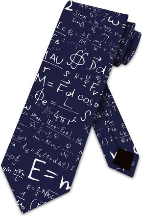 Generic Science Tie Mens E=mc2 Physics Neckties Navy Color2185