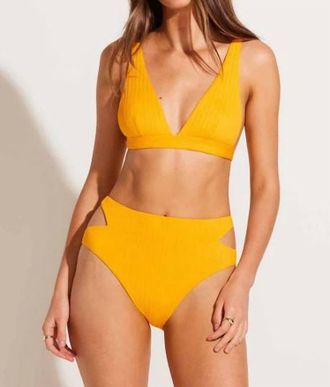 Vitamin A Lyra Bralette Bikini Top In Sunflower