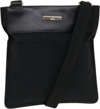 Gucci Pre-owned Vintage Cross Body Bag - Dames - Vintage Schoudertas - Zwart - ONE Size - Leer - Vintage