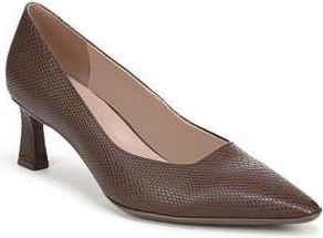 Naturalizer Tylan Pointed Toe Pump - Wide Width Available in Brown Snake Faux Leather at Nordstrom Rack, Size 7.5