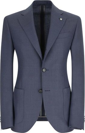 Lubiam Tailored Jacket - Heren - Blazers - Blauw - 2XL - Katoen - Jassen