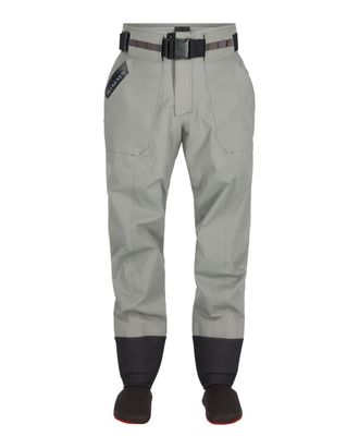 Simms Mens Freestone Stockingfoot Fishing Wading Pants - Waterproof, Lightweight and Breathable Warm Weather Fishing Pants, Smoke, Medium 9-11 Foot