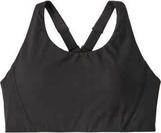 Patagonia Shadowlite Mid Impact Adjustable Bra Sport-BH für Damen | schwarz