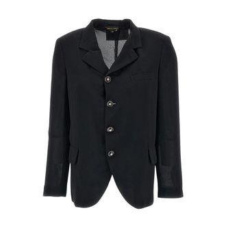 Comme Des Gar&ccedil;ons Blazer Semitransparente de un Bot&oacute;n - Jackets - Mujer - Negro - M