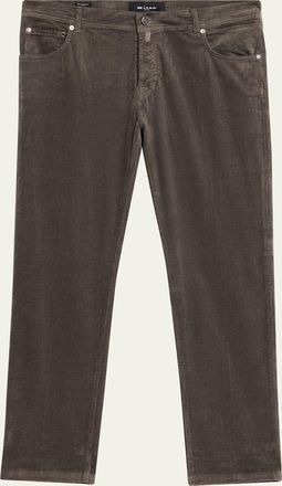 Kiton Mens Cotton and Cashmere Corduroy Five-Pocket Pants