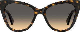 Moschino 54mm Cat Eye Sunglasses in Havana at Nordstrom Rack